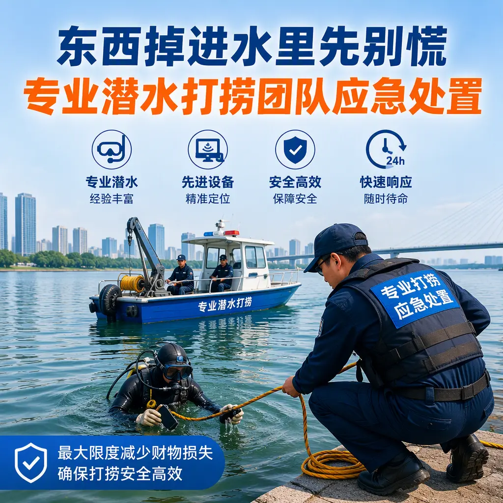 民丰东西掉进水里先别慌，专业潜水打捞团队应急处置