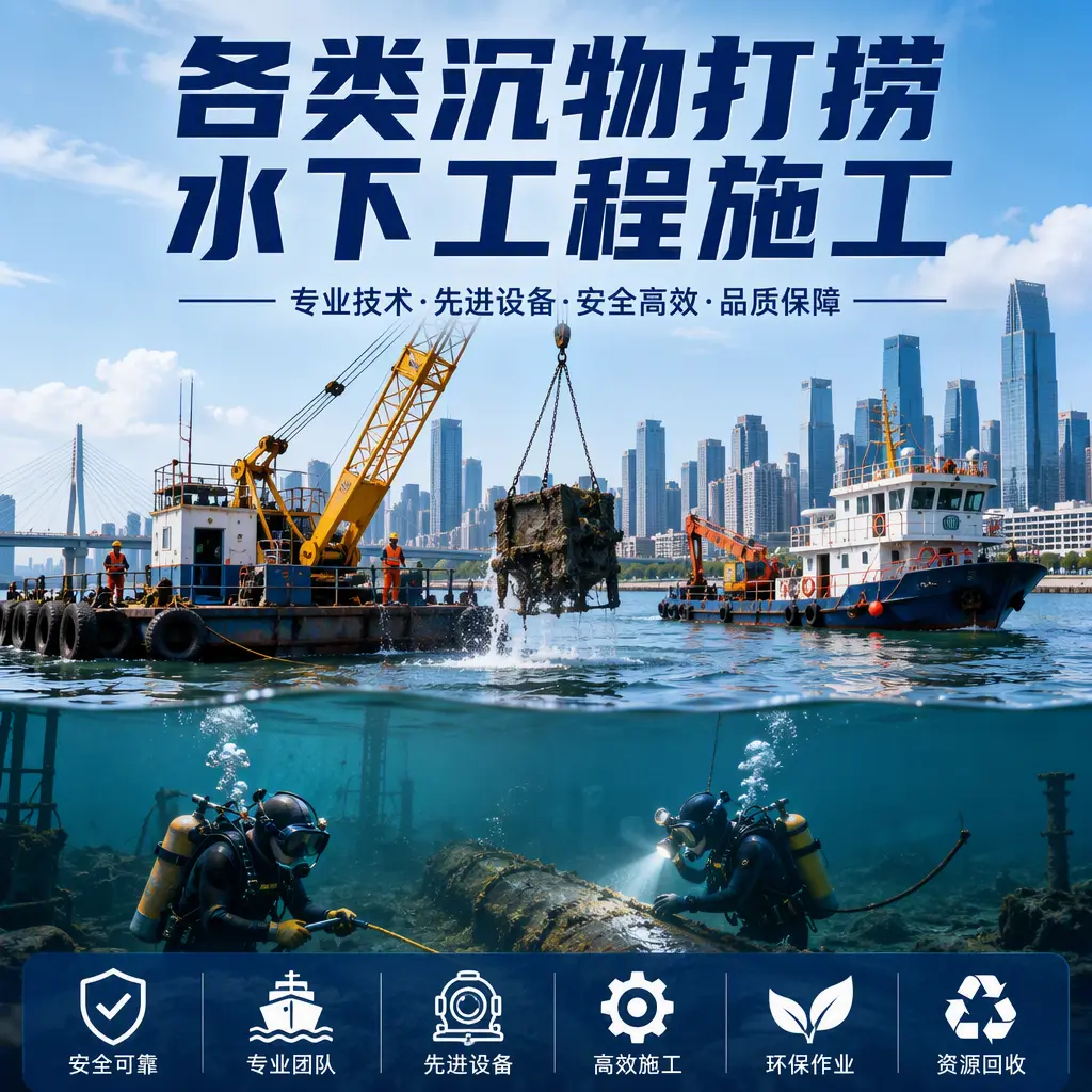 民丰各类沉物打捞，水下工程施工